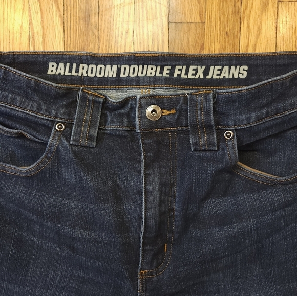 Duluth Trading Ballroom Double Flex Jeans Mens Size 34 × 30 Slim Fit Blue - Picture 2 of 7